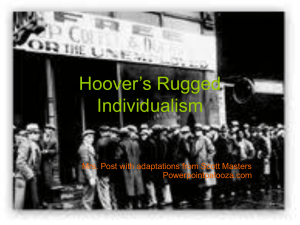Hoover's Rugged Individualism