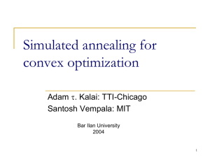 Simulated annealing for convex optimization