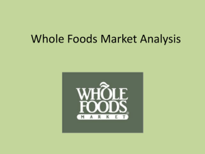 Whole Food SWOT Analysis