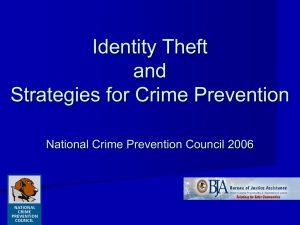 Identity Theft - Ohio Crime Prevention Association