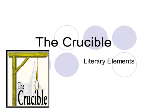 The Crucible Literary Elements