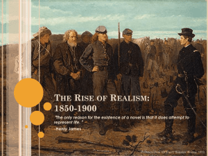 The Rise of Realism PowerPoint Presentation