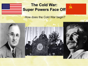 Cold War Begins: Eastern Europe