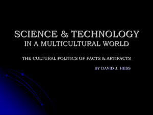 science & technology in a multicultural world the cultural