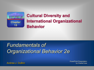 Fundamentals of Organizational Behavior