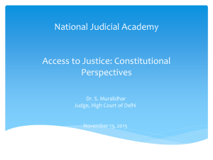 1. Access to Justice