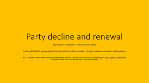 Party decline and renewal