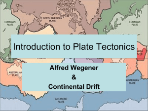 Introduction to Plate Tectonics - EHS