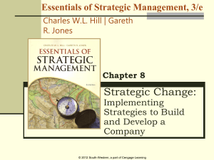 Strategic Change: Implementing Strategies to Build and Develop a