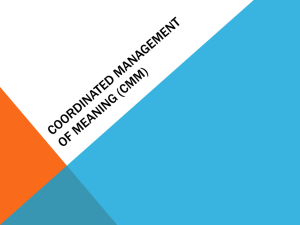 Coordinated Management of Meaning Presentation