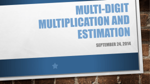 Multi-digit multplication with decimals