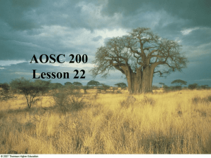 Past and Present Climates Chapter 14