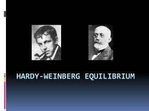 Hardy-Weinberg Equilibrium