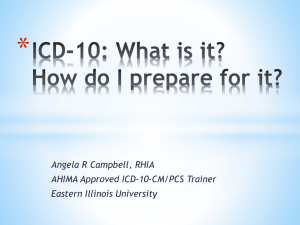 "ICD-10: What is it? How do I prepare for it?" ( format)