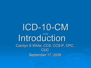 ICD-10-CM and ICD-10