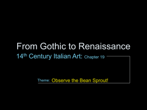 From Gothic to Renaissance