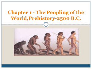 WAS 1 Ch 1 The Peopling of the World