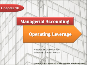 Chapter 10: Operating Leverage