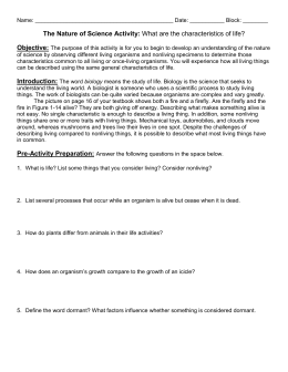 Worksheets Characteristics Of Life Worksheet characteristics of life reading with questions life