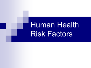Human Health Risk Factors