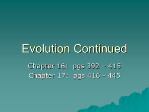 Evolution PowerPoint Chapt 16.
