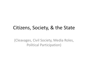 Citizens, Society, & the State