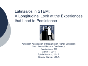 4 th Year Latina/o STEM Students (n=594)