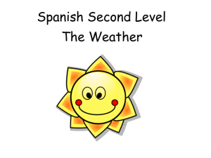 Spanish Second Level Weather