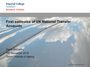 First estimates of UK National Transfer Accounts