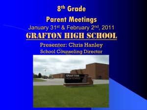 8th Grade Parent Meeting Presentation