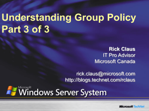 Understanding Group Policy Part 3