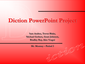 Diction Project