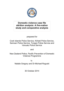 2012 Case file analysis - Pacific Prevention of Domestic Violence