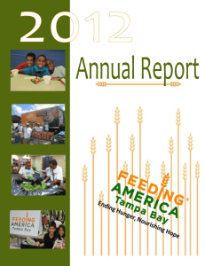 Annual Report 2012 - Feeding America Tampa Bay