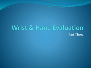 Wrist & Hand Evaluation