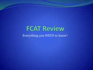 FCAT Review - TeacherWeb