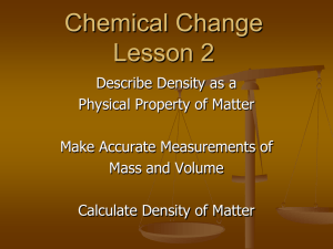 Lesson 2 ppt Chemical Change