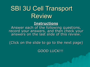 SBI 3U Cell Transport Review