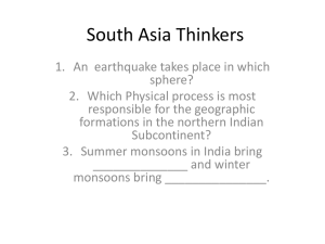 South Asia Thinkers