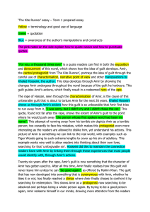 The Kite Runner - student's essay annotated