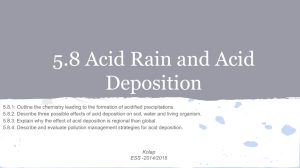 5.8 Acid Rain and Acid Deposition