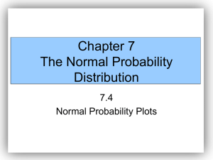 Chapter 7 The Normal Probability Distribution