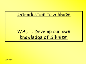 Sikhism – By Parmeash Kaur (U.K.)