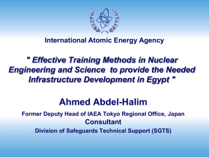 PPT - The Center of Nuclear Studies and Peaceful Applications