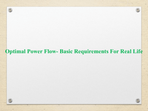 Optimal Power Flow- Basic Requirements For Real Life