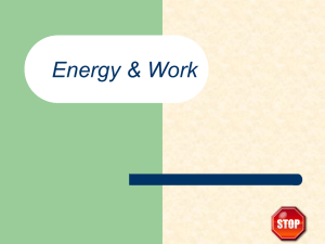 Energy & Work