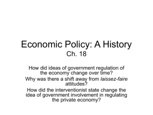 Economic Policy: A History Ch. 18