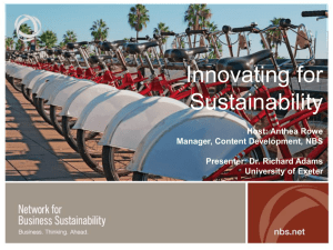 Webinar Slides - Network for Business Sustainability