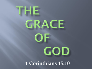 the Grace of God
