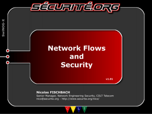 Netflow and Security Nicolas Fischbach, COLT TELECOM